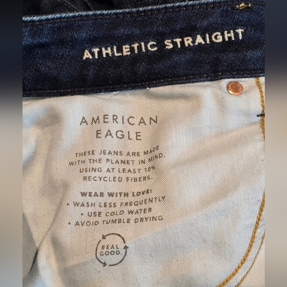 American Eagle Jeans- Mens Airflex + Temp Tech- Athletic Straight- Sz 32/32 - Picture 3 of 7